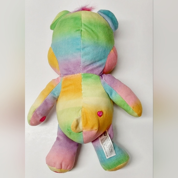 Care Bears Togetherness Bear Multicolor Pastel Plush 12in Stuffed Animal GUC - Picture 8 of 13